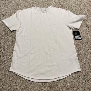 NWT Bylt Drop Cut Lux Short Sleeve Tee Sz XL White Performance Basic Active